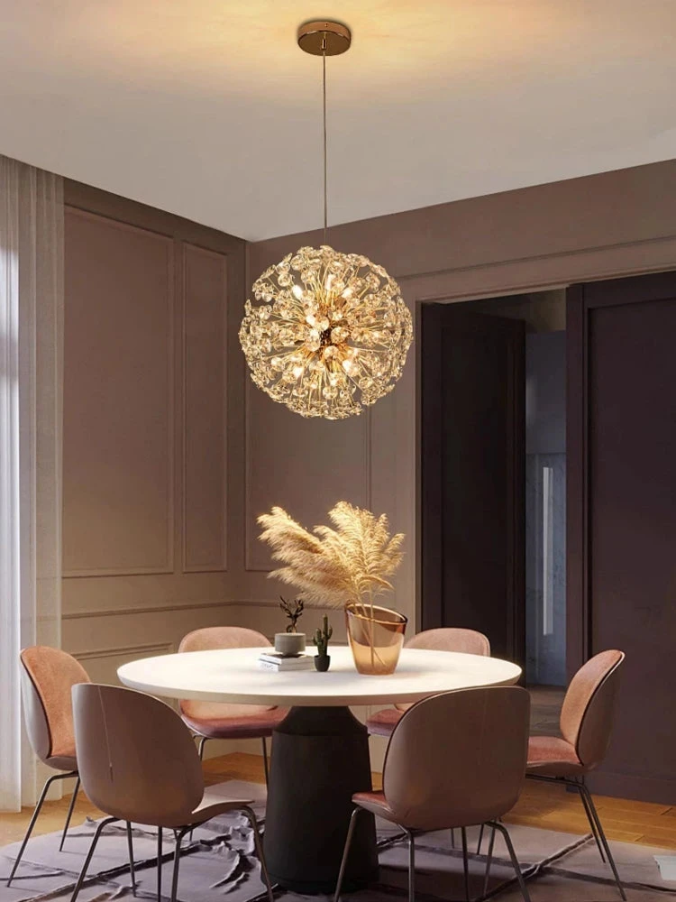 Lustre En Cristal Moderne En Forme De Pissenlit Créatif Et Atmosphérique 4 Lustre En Cristal Moderne En Forme De Pissenlit Créatif Et Atmosphérique – Image 2