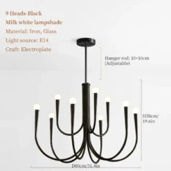 Lustre Suspendu En Forme De Bougie Style Français Décoratif Intérieur -Lumeers Boutique Sc315a1660d07422eb18c44c299b87bb6V