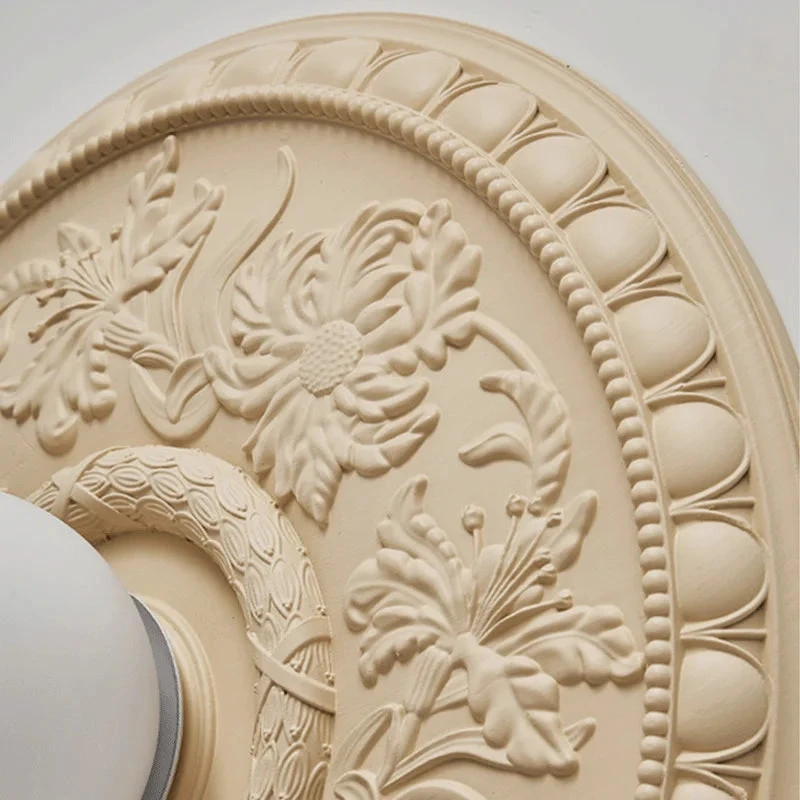 Applique Murale Rétro Haute Gamme Avec Abat-jour En Verre Blanc 8 Applique Murale Rétro Haute Gamme Avec Abat-jour En Verre Blanc – Image 6