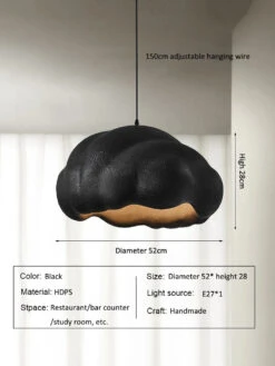 Suspension Nordique Minimaliste Créatif Nuage Wabi Sabi Crème Style Led Lustre Restaurant Bar Décor à La Maison Lampe Salle à Manger Lumières 20 Suspension Nordique Minimaliste Créatif Nuage Wabi Sabi Crème Style Led Lustre Restaurant Bar Décor à La Maison Lampe Salle à Manger Lumières -Lumeers Boutique Sc85364f0ad5140d8865ba3d9f269a7a7K