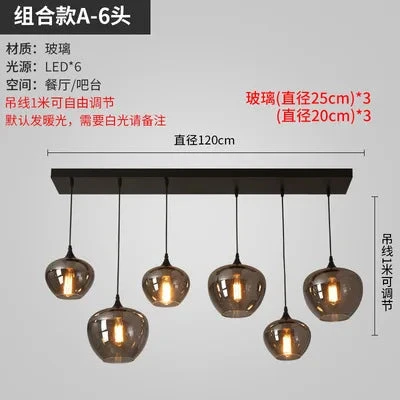 Lustre Nordique En Verre Pour éclairage Moderne De Restaurant Et Café 21 Lustre Nordique En Verre Pour éclairage Moderne De Restaurant Et Café – Image 19