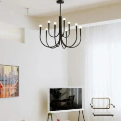 Lustre Suspendu En Forme De Bougie Style Français Décoratif Intérieur -Lumeers Boutique Sc91a79e6801d448ab0b76c94f0d9358bM
