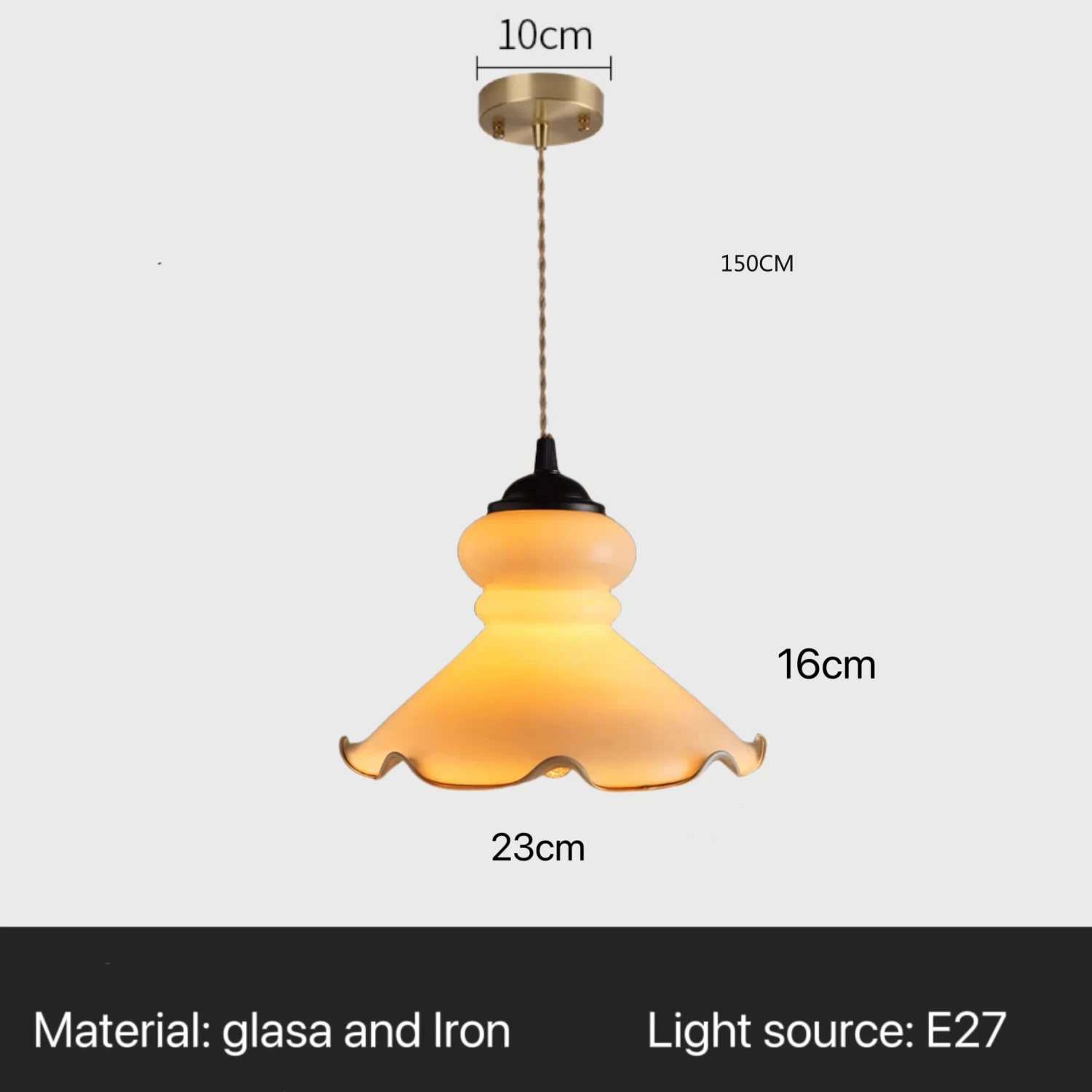 Suspension En Verre Vintage Loft Lampes Suspendues Pour Cuisine Restaurant Décoration Lustre De Plafond éclairage Nordique Américain 10 Suspension En Verre Vintage Loft Lampes Suspendues Pour Cuisine Restaurant Décoration Lustre De Plafond éclairage Nordique Américain – Image 8