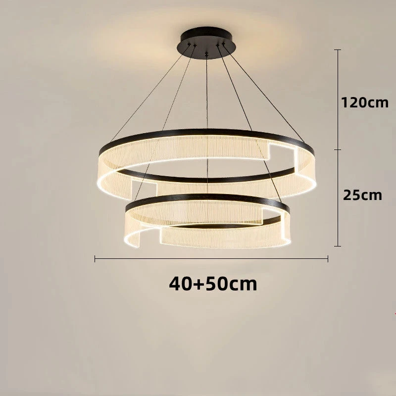 Lustre à Led Circulaire En Aluminium Et Acrylique Pour Intérieur Décoratif 19 Lustre à Led Circulaire En Aluminium Et Acrylique Pour Intérieur Décoratif – Image 17