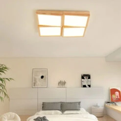 Lustre En Bois Carré à Led éclairage Intelligent Dimmable 18 Lustre En Bois Carré à Led éclairage Intelligent Dimmable -Lumeers Boutique Scb1e9425f9db42b09ed00417fa865f6eh 85303a3f 213f 4d99 9e85 7f01124c89c7