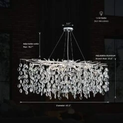 Lustre En Cristal De Luxe Avec Branches Led Pour Intérieur Moderne 24 Lustre En Cristal De Luxe Avec Branches Led Pour Intérieur Moderne -Lumeers Boutique Scb7b64e692fc468384befe22e336b0fb3