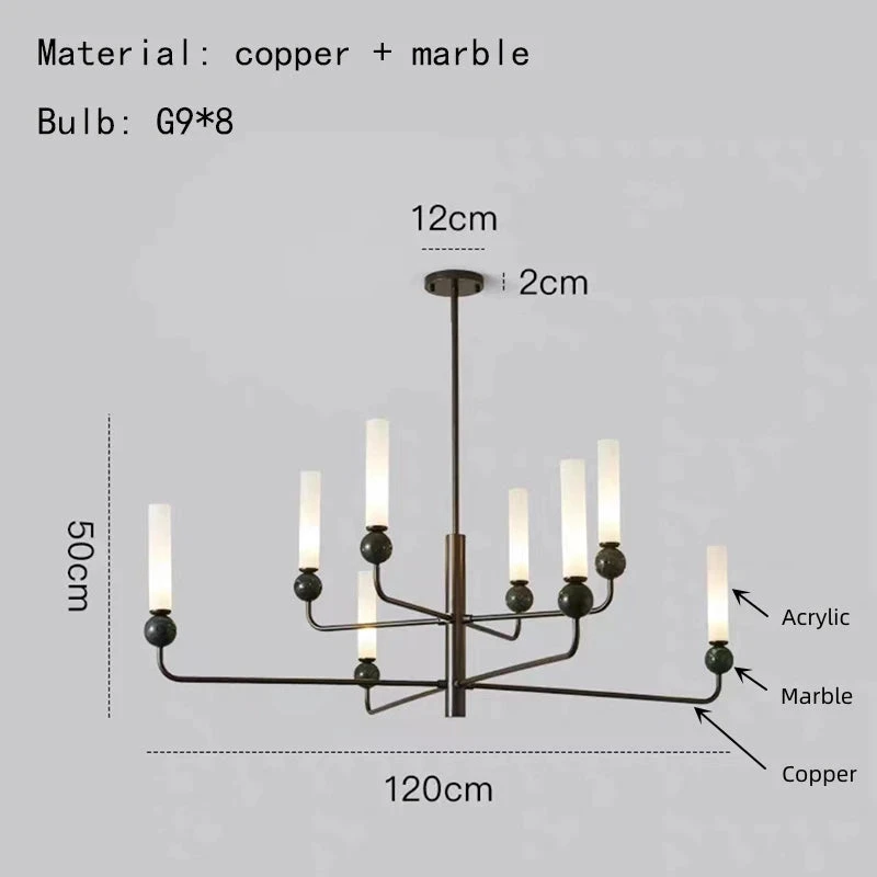 Suspension Design En Marbre Naturel Et Cuivre Cordon Réglable 9 Suspension Design En Marbre Naturel Et Cuivre Cordon Réglable – Image 7