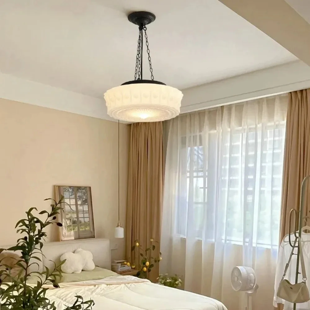 Lustre Intérieur Vintage Créatif En Verre Moderne Décoratif 4 Lustre Intérieur Vintage Créatif En Verre Moderne Décoratif – Image 2