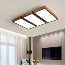 Lustre à Led Moderne Pour Intérieur Design En Bois