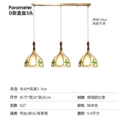 Lustre Rétro En Cuivre Et Verre Pour Intérieur élégant -Lumeers Boutique Sd134d96d2a224254aa664f4711032767c