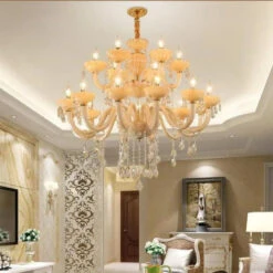 Lustre En Cristal Moderne Pour Décoration Intérieure Avec éclairage Led 14 Lustre En Cristal Moderne Pour Décoration Intérieure Avec éclairage Led -Lumeers Boutique Sd171d9be39c5422792abbab102df969dF