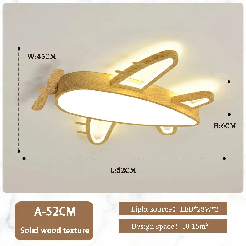 Plafonnier En Bois Massif Moderne Pour Chambre D'enfant Romantique 11 Plafonnier En Bois Massif Moderne Pour Chambre D'enfant Romantique – Image 9