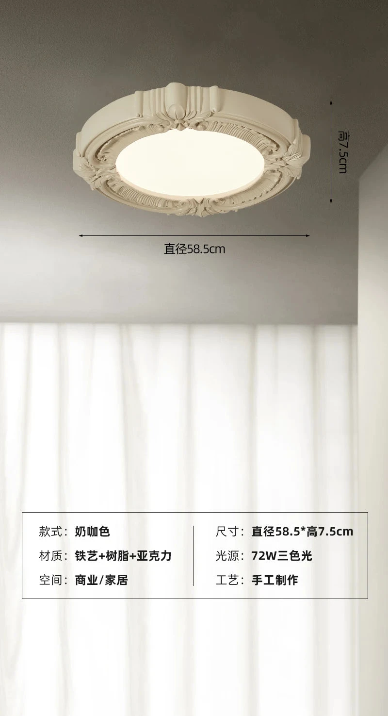 Plafonnier Rétro En Résine Design Français Pour Intérieur Moderne 12 Plafonnier Rétro En Résine Design Français Pour Intérieur Moderne – Image 10