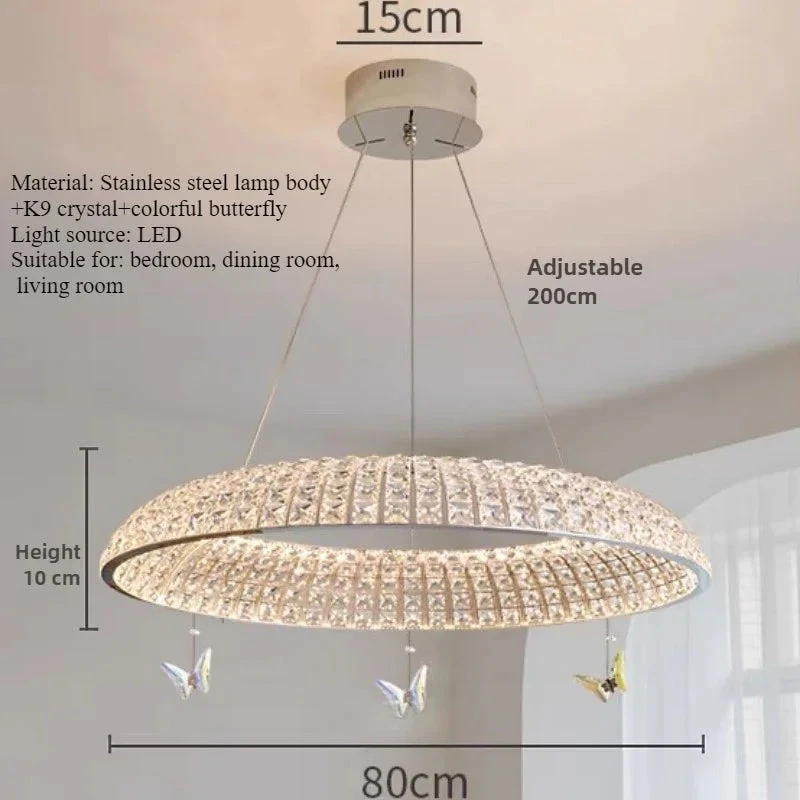 Suspension En Cristal Papillon élégant Pour Décoration Intérieure Raffinée 11 Suspension En Cristal Papillon élégant Pour Décoration Intérieure Raffinée – Image 9