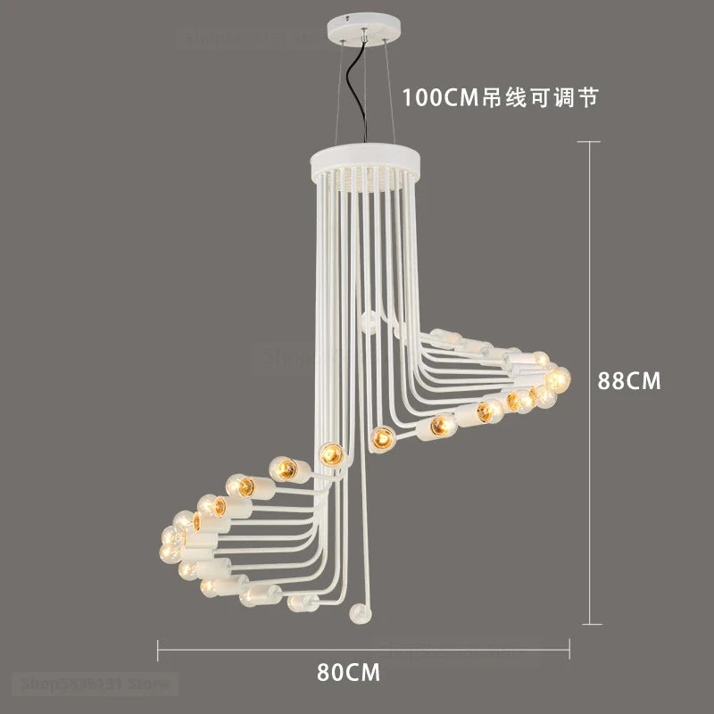 Lustre Moderne à LED Style Nordique Pour Loft Et Restaurant 10 Lustre Moderne à LED Style Nordique Pour Loft Et Restaurant – Image 8