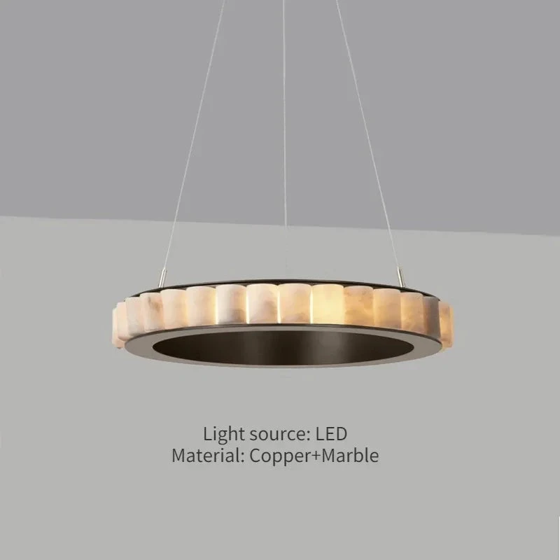 Lustre Moderne En Duplex Marbre Naturel Pour Famille 9 Lustre Moderne En Duplex Marbre Naturel Pour Famille – Image 7