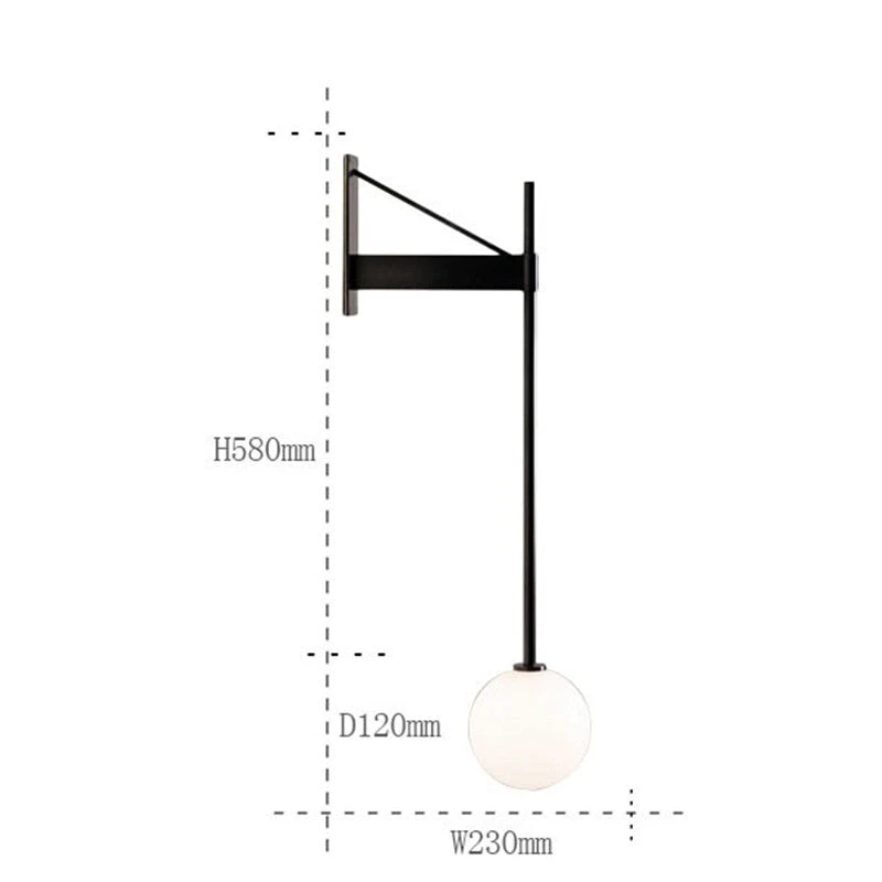 Applique Murale Industrielle LED Minimaliste Sconce 8 Applique Murale Industrielle LED Minimaliste Sconce – Image 6