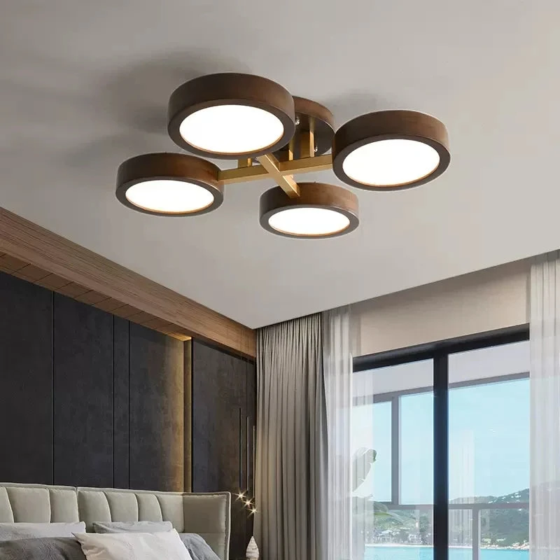 Lustre Led Moderne En Bois Pour Décoration Intérieure élégante 5 Lustre Led Moderne En Bois Pour Décoration Intérieure élégante – Image 3