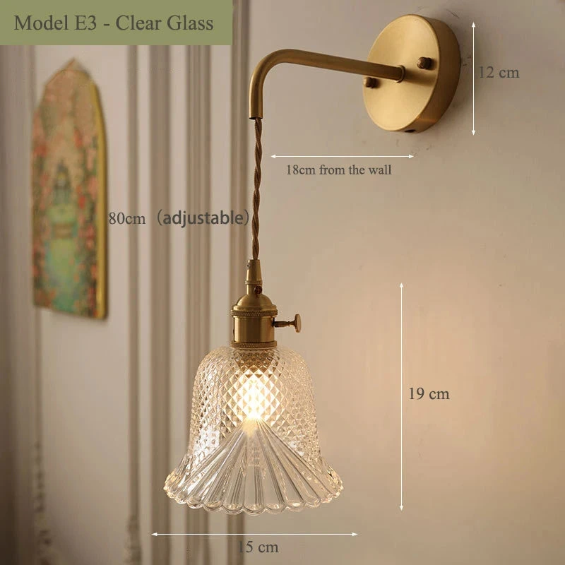 Applique Murale Vintage En Verre Avec Douille En Laiton 22 Applique Murale Vintage En Verre Avec Douille En Laiton – Image 20