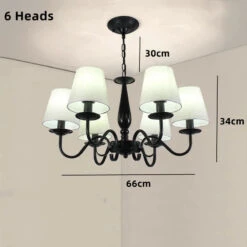 Lustre En Fer Noir Avec Abat-jour Pour Intérieur élégant -Lumeers Boutique Sd9b6bb7b9a23491286a6df62ae589563Z