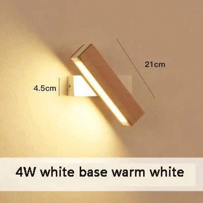 Applique Murale Rotative Nordique En Bois Massif Led Réglable 11 Applique Murale Rotative Nordique En Bois Massif Led Réglable – Image 9