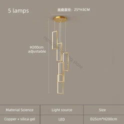 Lustre Moderne En Cuivre Avec éclairage LED Design élégant 35 Lustre Moderne En Cuivre Avec éclairage LED Design élégant -Lumeers Boutique Sdddde63c71f44beea4b30ab1293a3a6c2