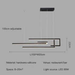 Suspension à Led Moderne Design Rectangulaire Intensité Variable 20 Suspension à Led Moderne Design Rectangulaire Intensité Variable -Lumeers Boutique Se21d298c2c304d3caa3bf531d98ac5061