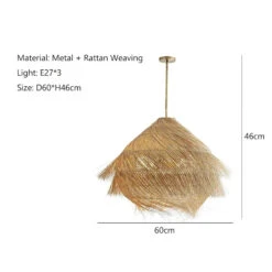 Suspension Vintage En Rotin Pour Ambiance Chaleureuse Artisanale -Lumeers Boutique Se47723a9de1f4add914074df6c9f5cf0D