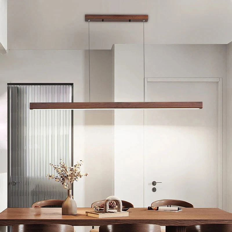 Suspension Moderne à Led En Bois Avec Télécommande Pour éclairage Intérieur 5 Suspension Moderne à Led En Bois Avec Télécommande Pour éclairage Intérieur – Image 3