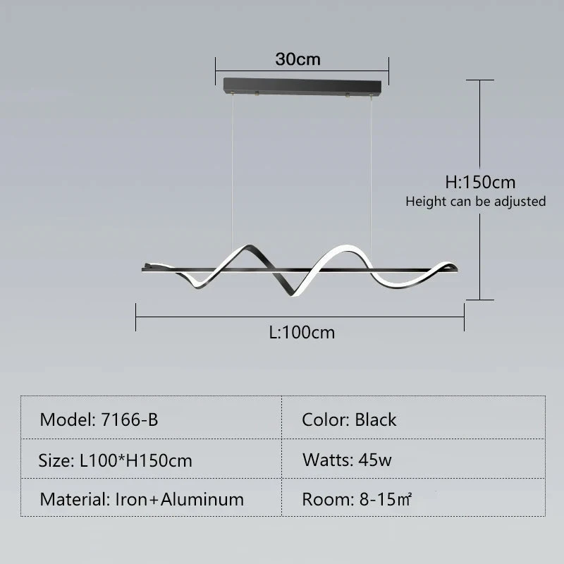 Suspension Moderne à Led Au Design Minimaliste élégant 11 Suspension Moderne à Led Au Design Minimaliste élégant – Image 9