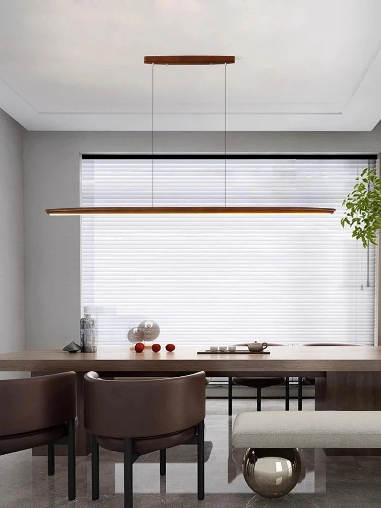 Lustre Suspendu En Bois Design Tendance Dimmable Pour Intérieur Moderne 8 Lustre Suspendu En Bois Design Tendance Dimmable Pour Intérieur Moderne – Image 6