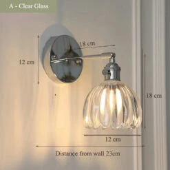 Applique Murale En Verre Et Fer Chromé Design Contemporain Avec Bras Réglable -Lumeers Boutique Se601232764d141ea8bee2fdf66fa1ff27