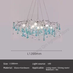 Lustre Moderne En Verre Bicolore Style Postmoderne Avec Led -Lumeers Boutique Se64c789d0b67407ea7d3b4c159420f331