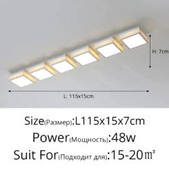 Plafonnier Led Carré Minimaliste Design Nordique éclairage Intérieur Luminaire Décoratif -Lumeers Boutique Se698a5f56deb4b2c9e7cd5ddb9e847a27