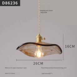 Suspension Moderne En Laiton Avec Abat-jour Rustique En Verre De Noyer -Lumeers Boutique Se8f7b1aa826141ff9ed3e2028025e042w