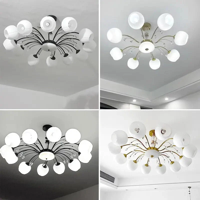 Lustre En Cristal Nordique à Led Pour Décoration Intérieure Moderne 4 Lustre En Cristal Nordique à Led Pour Décoration Intérieure Moderne – Image 2