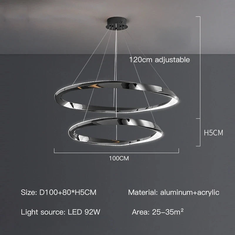 Suspension Led Moderne Avec Design Artistique Et Télécommande 11 Suspension Led Moderne Avec Design Artistique Et Télécommande – Image 9