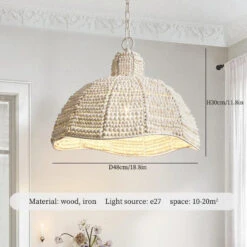 Lustre à Led Vintage En Bois Pour Décoration Intérieure -Lumeers Boutique Seb6f3d3a3e9e4642b218166adcc5abe9s