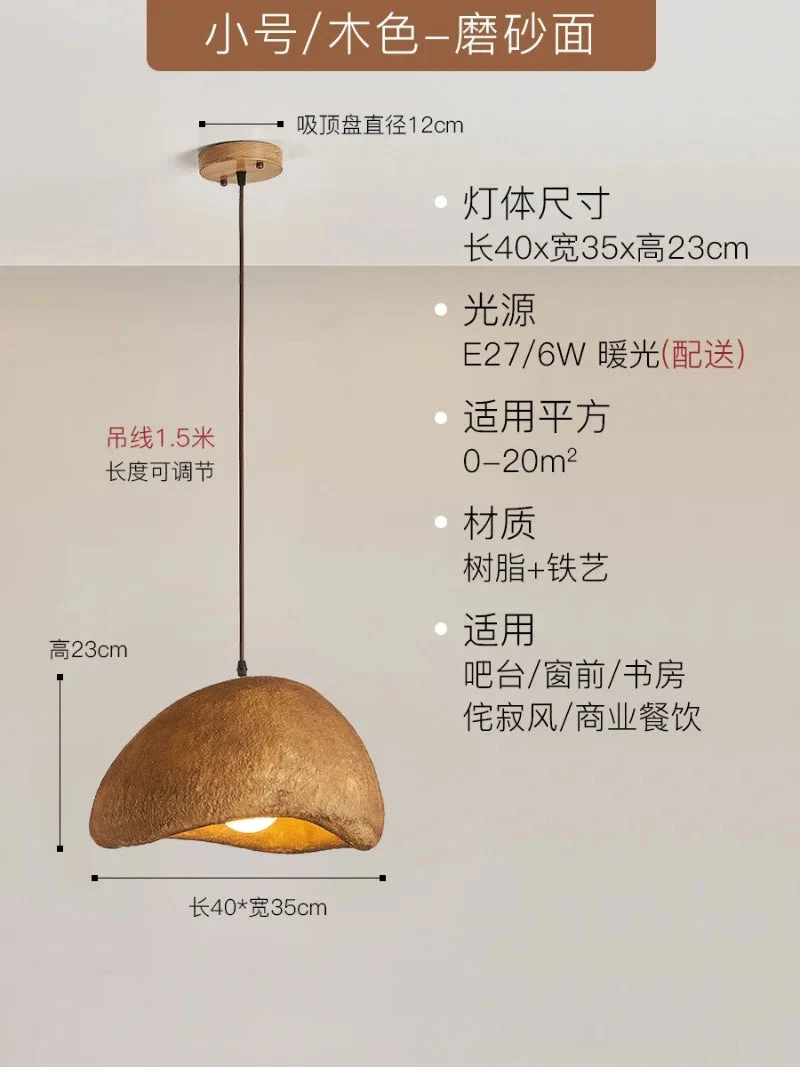 Suspension Nordique à Led Wabi-sabi En Résine Décorative Pour Intérieur Créatif 20 Suspension Nordique à Led Wabi-sabi En Résine Décorative Pour Intérieur Créatif – Image 18