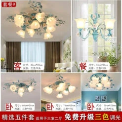 Plafonnier Rétro En Céramique Fleurs Et Plantes Lumineuses -Lumeers Boutique Sec5582f001a14feeaecd5a0f1cb5acfdu