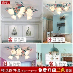 Plafonnier Rétro En Céramique Fleurs Et Plantes Lumineuses -Lumeers Boutique Sec5c587f868c49edb93c098833c21b402