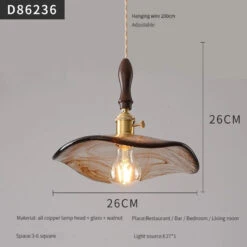 Suspension Moderne En Laiton Avec Abat-jour Rustique En Verre De Noyer -Lumeers Boutique Sec847e6e7c564134bbc39e9812ffe106p