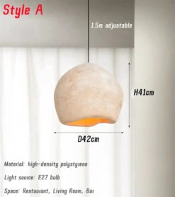 Lustre à Led Moderne Wabi Sabi Pour Décoration Intérieure Et Ambiance Chaleureuse -Lumeers Boutique Secd8375aa3ba4558aa82248bdd22db5ay