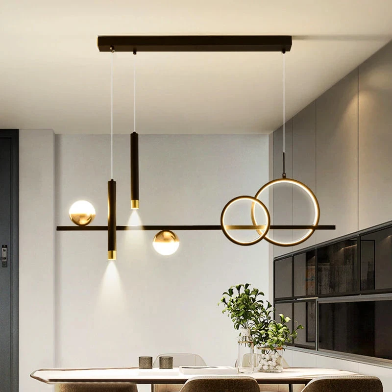 Lustre Linéaire Nordique éclairage Esthétique Pour Décoration Intérieure 10 Lustre Linéaire Nordique éclairage Esthétique Pour Décoration Intérieure – Image 8