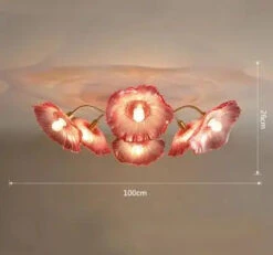 Lustre Moderne En Verre En Forme De Fleur De Lotus Avec Led -Lumeers Boutique See1a42475ecd4f89a512278beed44c44i