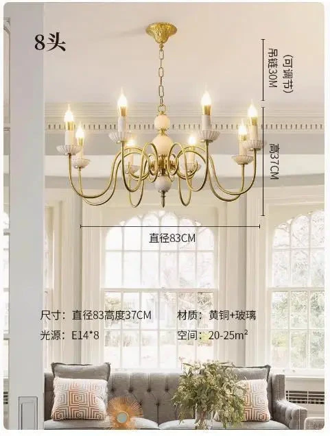 Lustre En Cuivre De Luxe Style Vintage Pour Restaurant Et Salon 12 Lustre En Cuivre De Luxe Style Vintage Pour Restaurant Et Salon – Image 10