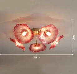 Lustre Moderne En Verre En Forme De Fleur De Lotus Avec Led -Lumeers Boutique Sf0c53860793047c7936923a0b9957a41O