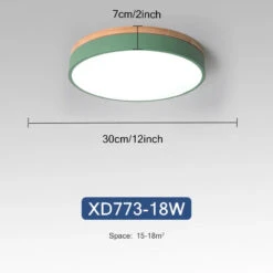 Rond 7 Couleurs Nordique LED Plafonniers Pour Salon Chambre Plafonniers En Bois 3 Lumières Couleur Réglable Couloir Balcon -Lumeers Boutique Sf12cea602fae4e34898e98882eb1c793C