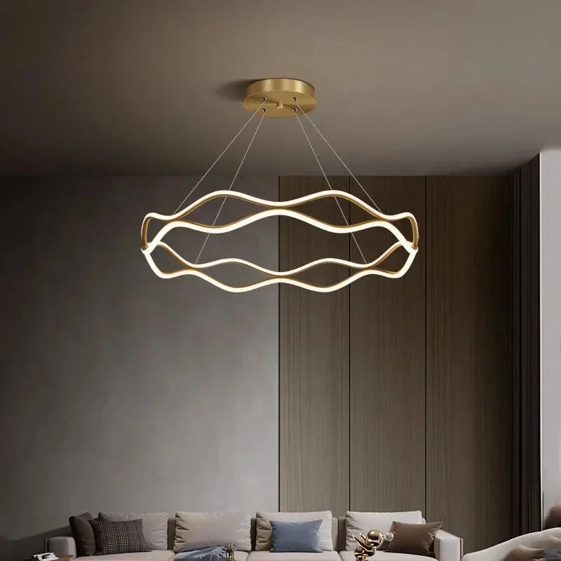 Suspension Moderne à Led Pour Décoration Intérieure élégante Et Luxueuse 4 Suspension Moderne à Led Pour Décoration Intérieure élégante Et Luxueuse – Image 2