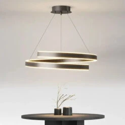 Lustre Moderne En Spirale à LED Pour Décoration Intérieure
